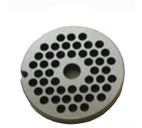 snowchecking Piastra di ricambio n. 5 in acciaio inox per tritacarne Bosch, disco perforato per alimenti, 5,35 x 5,35 cm, argento (4,5 mm)