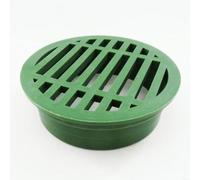 Snowchecking Plastica verde all'aperto dello scolo 11.5x9.8cm del pavimento del prato inglese per il giardino e le aiuole, flusso d'acqua efficiente dell'installazione facile per l'abbellimento