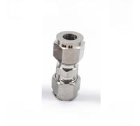 snowchecking Raccordo a compressione diritto in acciaio inossidabile 304 di grado industriale con design a doppia ghiera per collegamenti fluidi e linee di gas (Φ8-Φ8)