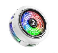Snowchecking Radiatore magnetico per telefono, con controllo intelligente della temperatura e luce RGB, radiatore portatile da gioco da 115 W, per iPhone e Android, leggero ventilatore a clip (bianco)