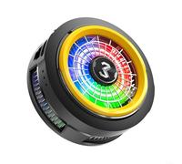 Snowchecking Raffreddatore magnetico per telefono, con controllo intelligente della temperatura e luce RGB, radiatore portatile da gioco da 115 W, per iPhone e Android, leggero ventilatore a clip