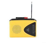 snowchecking Registratore a nastro con radio FM AM e altoparlante esterno che supporta la riproduzione e la registrazione di cassette con USB o per alimentazione a batteria per musica e registrazione