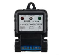 snowchecking Regolatore di carica solare automatico da 10 A per PWM per sistemi da 6 V 12 V con 3 fasi di ricarica e protezione da sovraccarico per esigenze aziendali (10 A 12,8 V)