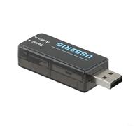 Snowchecking Scheda audio USB portatile, per AUDIO2RIG Amateur Radio USB Connettore scheda audio supporta il controllo PTT Due in uno