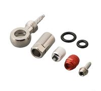 Snowchecking Set banjo freno idraulico in acciaio, per livello SRAM HRD rosso per ELIXIR per ETAP S900, connettore terminale cavo, con anelli di tenuta, argento (connettore del tubo)