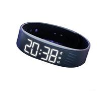 snowchecking Smart Watch impermeabile IP65 con vibrazione silenziosa con contapassi, monitoraggio delle calorie, cronometro e monitoraggio del sonno per uno stile di vita attivo (nero)