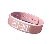 snowchecking Smart watch impermeabile IP65 con vibrazione silenziosa, con contapassi, monitoraggio delle calorie, cronometro e monitoraggio del sonno, per uno stile di vita attivo (rosa)