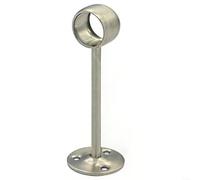 snowchecking Staffe per aste per tende, ganci da soffitto, supporti per pali da 2,5 cm, in acciaio inossidabile resistente con estensione da 15 cm, chiusura a vite antiscivolo, resistenti alla ruggine