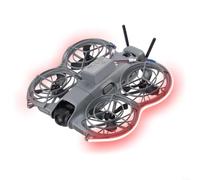 Snowchecking Striscia LED impermeabile anti-collisione per DJI Neo 2, accessorio per volo notturno in silicone che offre illuminazione rossa, verde, blu, per un'antenna migliorata (rosso)