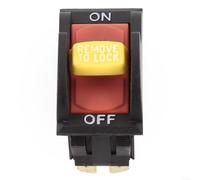 Snowchecking SW7B On-Off Rocker per interruttore TOGGLE 125/250V 20/12A con alloggiamento ritardante di fiamma, contatti argentati compatibile con modelli 11-990 e più marche, per seghe da banco