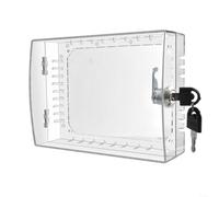 Snowchecking Termostato Lock Box con chiave a parete custodia trasparente per dispositivo di protezione compatibile con la maggior parte dei termostati 5 x 7 x 2,3 pollici costruzione in plastica PC