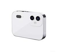 Snowchecking Tripla fotocamera 4K con touch screen, fotocamera digitale 4K e 1080P registrazione avanzata autofocus (bianco)