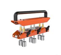 Snowchecking Utensile manuale per piegatura lamiera, piegatrice portatile a 6 rulli per acciaio e lega di alluminio, cucitura regolabile 0-90°, arancione