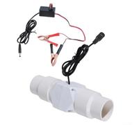 Snowchecking Ventilatore di scarico in linea da 12 V, flusso d'aria 58 M³/h, alloggiamento in plastica per bagni, stanze di piantagione, cucine, magazzini (32 mm)