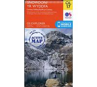Snowdon / Yr Wyddfa Map | Weatherproof | Conwy Valley / Dyffryn Conwy | Ordnance Survey | OS Explorer Active Map OL 17 | Wales | Walks | Hiking | Maps | Adventure