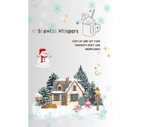 Snowfall Whispers | Christmas-Themed Lined Notebook: Cozy Holiday Writing Journal with Cute Hot Cocoa Line Art - 100 Pages, Black & White Interior on Cream Paper