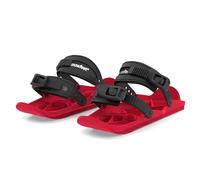Snowfeet Basic - Mini Short Ski Skates for Snow | Skis for Winter Shoes | Short Snowskates Snowblades Skiboards | The Real Original (Red)