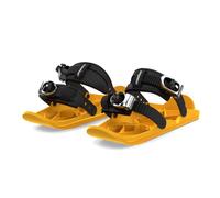 Snowfeet - Mini Pattini da Sci Corti per Neve | Sci per Scarpe Invernali | Pattini da Neve Corti Snowblades Skiboards | The Real Original (Black) (Yellow)