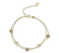 Snowflake Jewellery for Women, 925 Snowflake for Mom Wife Girlfriend Adjustable