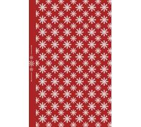 Snowflake Magic Christmas Journal - Red Holiday Writing Notebook | for Writers, Teens and Adults: 120 Lined pages, hardcover, 5.5 x 8.5 inches, snowflake-theme endpapers, self-care diary, gift idea