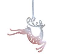 Snowflake Ornaments - Hanging Pendants | Snowflake Crystal Ornaments | Snowflake Hangings Ornaments for Christmas Tree Hanging Decor for Home, Garden, Window - Pink Hangings Snowflake Ornaments