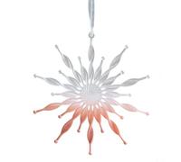 Snowflake Ornaments - Hanging Pendants | Snowflake Crystal Ornaments | Snowflake Hangings Ornaments for Christmas Tree Hanging Decor for Home, Garden, Window - Pink Hangings Snowflake Ornaments