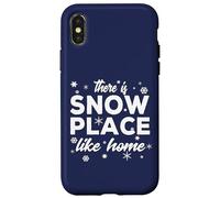 Snowflakes There Is Snow Place Like Home For Winter Holiday Custodia per iPhone X/XS