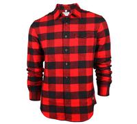 Snowleader - Camicia da uomo in flanella a quadri - Rebloch'Shirt Red per Uomo in Pelle - Taglia L - rosso