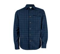 Snowleader - Camicia - Navy Shirt Men per Uomo in Pelle - Taglia XL - Blu navy