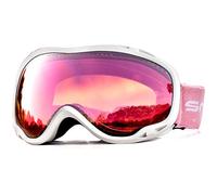 Snowledge Maschera da Sci, Occhiali da Snowboard, Super-Grandangolo Lente Sferica a Doppia Strato, NESSUN Appanamento Trattamento di Protezione UV400, per Donna e Uomo, per Sport Invernali