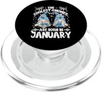 Snowman Birthday Gnomes For Women Who Are Born In January PopSockets PopGrip per MagSafe