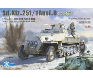 SNOWMAN MODELS SD.KFZ.251/1 AUSF.D LATE PROD.FULL INTERIOR SCALA 1:35 SP8001