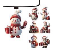Snowman Tree Decor - Snowman Christmas Decorations| 7 Snowmân Figurines Decorations | 2D Classic Christmas Decoration| Christmâs Tree Pendant Ornaments, Rustic Farmhouse Trees Decorâtions