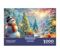Snowman with Lanterns by Decorated Tree Puzzle Da 1000 Pezzi Christmas Style Educativo E Sfidante, Regalo Per Tutti 70x50cm/1000pcs