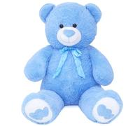 SNOWOLF gigante XXL orsacchiotto orso peluche 110cm, grande regalo morbido orsacchiotto peluche giocattolo per il compleanno, San Valentino o Natale (1.1m, blu)