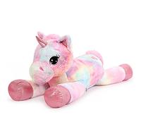 SNOWOLF Giocattolo Unicorno Grande Peluche Animale Peluche Cuscino Grande Cavallo Peluche Fluffy Multicolore Unicorno Regalo per Bambini Ragazze Ragazzi, San Valentino, Natale (pink, 110 cm)