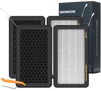 SNOWOOW Filtro dell'aria HEPA Tesla Model 3 Model Y, confezione da 4 pezzi con filtro dell'aria per abitacolo Tesla a carbone attivo (2016-2023)