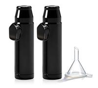 Snowtain 2 pezzi Dosatore per tabacco da fiuto,Dosatore sniff Snuff Bottle,Bottiglia da fiuto,Alluminio sniff Snuff Bottle con imbuto,dosatore con imbuto