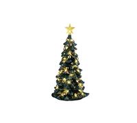 LEMAX Albero di natale innevato luce led chiara "Snowy Christmas Tree" H16,5x8,5x8,5 cm