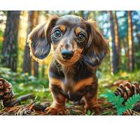 Snowy Cute Dachshund Rompicapo 500 Pezzi Colosseo Di Roma Per Adulti Magical Cosmic Creatures Cartone Rigido Anti Riflesso Per Collezione E Regalo Da Passatempo Qualità Museale 500 PCS/52×38cm