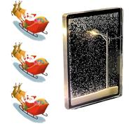 Snowy Lamp, snowy street lamp, Snowy Lamp Night Light, Snowy Lampz, New Handmade DIY Christmas Lights, Snowy Night Street Lamp DIY Materials Street Flowing Lamp, Street Light Snow Globe (1 PCS)