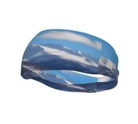 Snowy Mountains Of B Pattern Sport Fascia per il sudore Foulard Fasce per la testa per donne uomini Adatto per corsa, yoga, fitness, calcio
