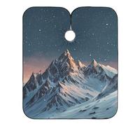 Snowy Mountains Stars ningt - Mantella per bambini con chiusura a scatto regolabile, grembiule impermeabile per capelli bata para cortar cabello 165,1 x 139,7 cm