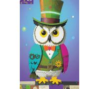 Snowy Owl Gentleman Notebook - 6×9 Lined Journal for Nature Lovers & Bird Watchers | Vintage Owl in Suit Gift