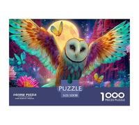 Snowy Owl NightEpic 1000-Piece Jigsaw Puzzles for Adults The Pinnacle of Impossible, Hard, Difficult Challenging Puzzle Educational Games - These Represent The Apex Gift Jigsaw Puzzles for Adults And
