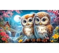 Snowy-Owl Puzzle da 1000 pezzi Cartone 100% riciclato Giochi di puzzle stimolanti 38x52cm/1000pcs
