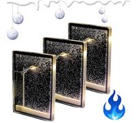 Snowy Street Lamp, DIY Snow Scenery Night Light, Snow Scenery Street Lamp Snowflake Lamp, Bedside Lamp, Snowy Night Street Lamps Night Light for Bedroom Christmas Indoor Party Decoration (*3)
