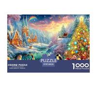 Snowy Town, Penguins, Teddy Bears by Tree Puzzle Da 1000 Pezzi Christmas Style Giochi Di Puzzle Per La Famiglia Per Tutte Le Età 38x26cm/1000pcs