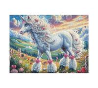 Snowy White Wolf Puzzle 500 Pezzi Relax E Meditazione Rompicapo Mindfulness Attività Per Il Benessere Riduzione Dell'ansia Regalo Per Tutti 500 PCS