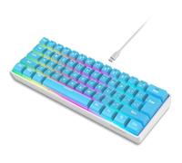 Snpurdiri Tastiera da gioco cablata al 60%, piccola tastiera da gioco ultra compatta a 61 tasti RGB retroilluminata al 60%, per PC/Mac, dattilografi, viaggi, facile da trasportare in viaggio di lavoro